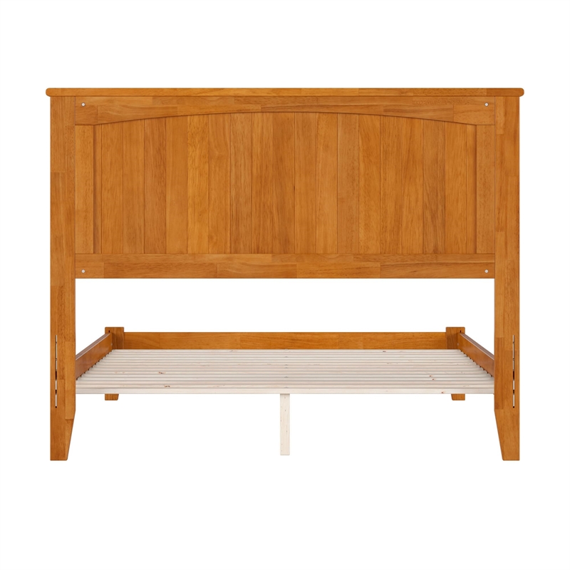 Nantucket Full Solid Wood Low Profile Platform Bed in Light Toffee