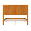 Nantucket Full Solid Wood Low Profile Platform Bed in Light Toffee