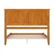 Nantucket Queen Solid Wood Low Profile Platform Bed in Light Toffee