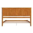 Nantucket King Solid Wood Low Profile Platform Bed in Light Toffee