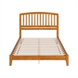 Richmond Queen Solid Wood Low Profile Platform Bed in Light Toffee