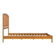 Richmond Queen Solid Wood Low Profile Platform Bed in Light Toffee