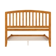 Richmond Queen Solid Wood Low Profile Platform Bed in Light Toffee
