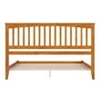 Mission King Solid Wood Low Profile Platform Bed in Light Toffee