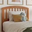 Richmond Twin XL Solid Wood Low Profile Platform Bed in Light Toffee