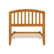 Richmond Twin XL Solid Wood Low Profile Platform Bed in Light Toffee