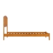 Richmond Twin Solid Wood Low Profile Platform Bed in Light Toffee