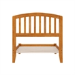 Richmond Twin Solid Wood Low Profile Platform Bed in Light Toffee