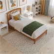 Richmond Twin Solid Wood Low Profile Platform Bed in Light Toffee