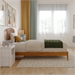 Richmond Twin Solid Wood Low Profile Platform Bed in Light Toffee