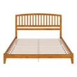 Richmond King Solid Wood Low Profile Platform Bed in Light Toffee