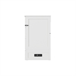 Tucson Full Wood Murphy Bed Chest with Mattress Drawer & Charger in White