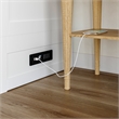 Tucson Full Wood Murphy Bed Chest with Mattress Drawer & Charger in White