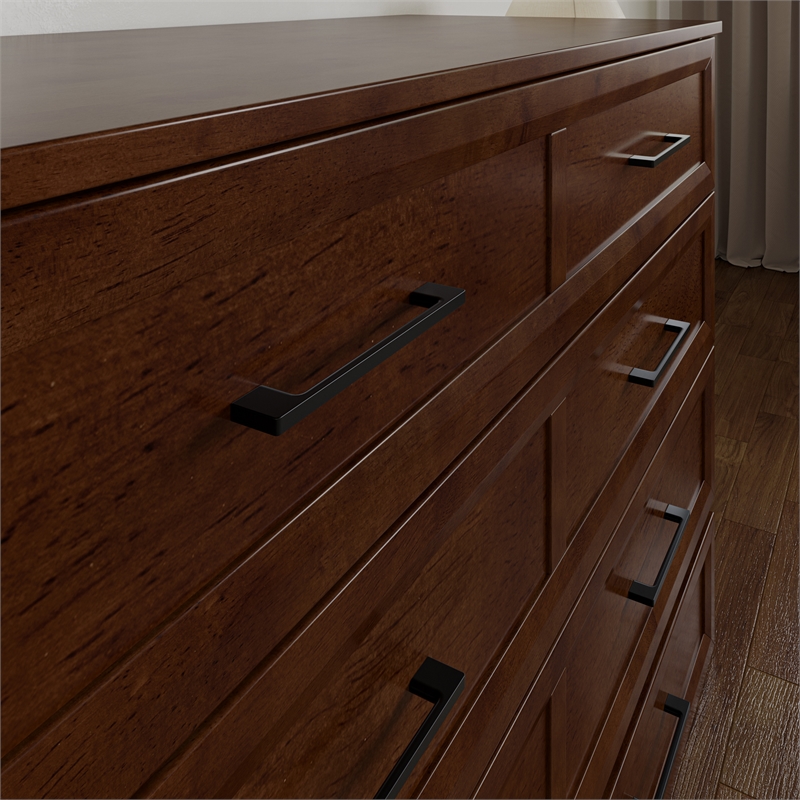 Tucson Full Wood Murphy Bed Chest with Mattress Drawer & Charger in Walnut