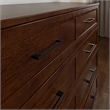 Tucson Full Wood Murphy Bed Chest with Mattress Drawer & Charger in Walnut