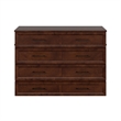 Tucson Full Wood Murphy Bed Chest with Mattress Drawer & Charger in Walnut
