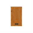 Tucson Full Wood Murphy Bed Chest with Mattress Drawer & Charger in Toffee