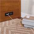 Tucson Full Wood Murphy Bed Chest with Mattress Drawer & Charger in Toffee