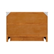 Tucson Full Wood Murphy Bed Chest with Mattress Drawer & Charger in Toffee