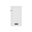 Tucson Queen Wood Murphy Bed Chest with Mattress Drawer & Charger in White