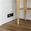 Tucson Queen Wood Murphy Bed Chest with Mattress Drawer & Charger in White