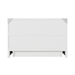 Tucson Queen Wood Murphy Bed Chest with Mattress Drawer & Charger in White