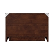Tucson Queen Wood Murphy Bed Chest with Mattress Drawer & Charger in Walnut