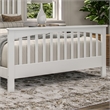 Brooklyn Queen Wood Foundation Bed with Matching Footboard in White