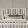 Brooklyn Queen Wood Foundation Bed with Matching Footboard in White