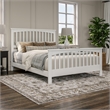 Brooklyn Queen Wood Foundation Bed with Matching Footboard in White