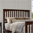 Brooklyn Queen Wood Foundation Bed with Matching Footboard in Walnut