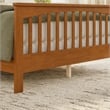 Brooklyn Queen Wood Foundation Bed with Matching Footboard in Light Toffee