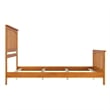 Brooklyn Queen Wood Foundation Bed with Matching Footboard in Light Toffee
