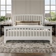 Brooklyn King Wood Foundation Bed with Matching Footboard in White
