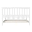 Brooklyn King Wood Foundation Bed with Matching Footboard in White
