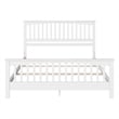 Brooklyn King Wood Foundation Bed with Matching Footboard in White
