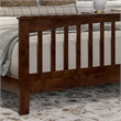 Brooklyn King Wood Foundation Bed with Matching Footboard in Walnut