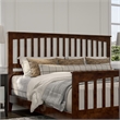 Brooklyn King Wood Foundation Bed with Matching Footboard in Walnut