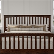 Brooklyn King Wood Foundation Bed with Matching Footboard in Walnut