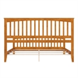 Brooklyn King Wood Foundation Bed with Matching Footboard in Light Toffee