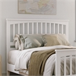 Camilla Queen Wood Low Profile Platform Bed with Matching Footboard in White