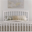 Camilla Queen Wood Low Profile Platform Bed with Matching Footboard in White