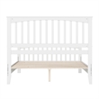 Camilla Queen Wood Low Profile Platform Bed with Matching Footboard in White