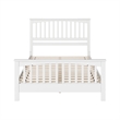 Camilla Queen Wood Low Profile Platform Bed with Matching Footboard in White