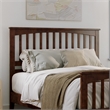 Camilla Queen Wood Low Profile Platform Bed with Matching Footboard in Walnut
