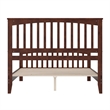Camilla Queen Wood Low Profile Platform Bed with Matching Footboard in Walnut