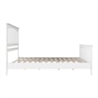 Camilla King Wood Low Profile Platform Bed with Matching Footboard in White