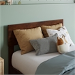 Orlando Twin Solid Wood Low Profile Platform Bed in Walnut Brown