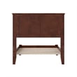 Madison Twin Solid Wood Low Profile Platform Bed in Walnut Brown