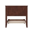 Nantucket Twin Solid Wood Low Profile Platform Bed in Walnut